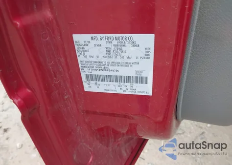 2008 Ford F-150 60Th Anniversary/Xl/Xlt from USA, damaged, VIN 1FTRW14WX8FB48756